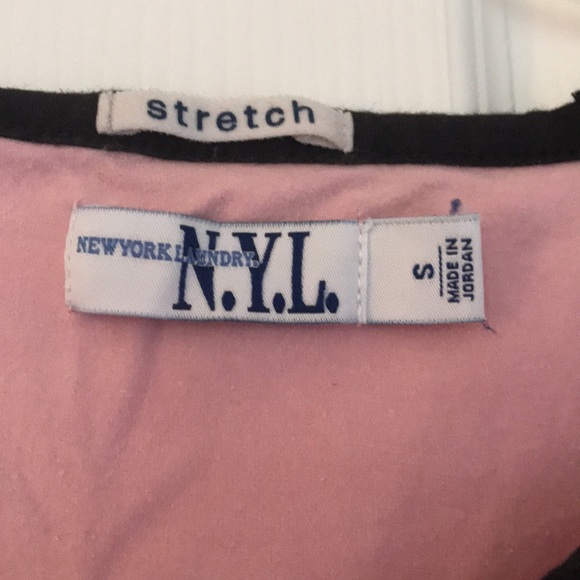 😍NYL Pink & Black Stretch T-shirt - Hot In Pink!😍 - Picture 4 of 4